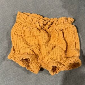 Rene Rofe Baby Golden Yellow Cotton Shorts